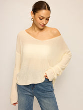 Off-Shoulder Oversized Knitted Sweater